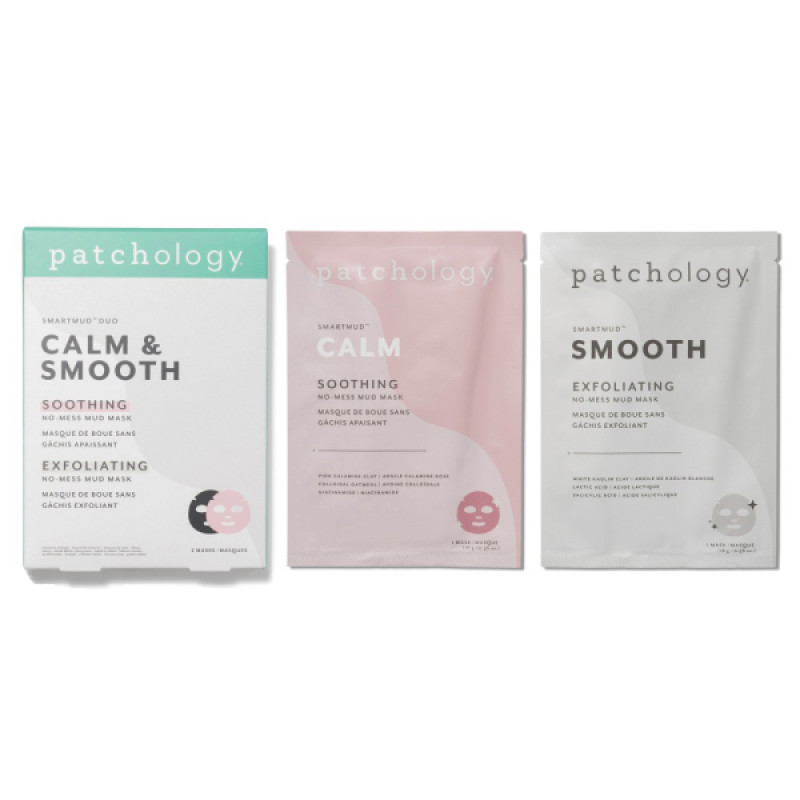 Дуо масок Обновляющая + Успокаивающая Patchology SmartMud Duo - Smooth + Calm
