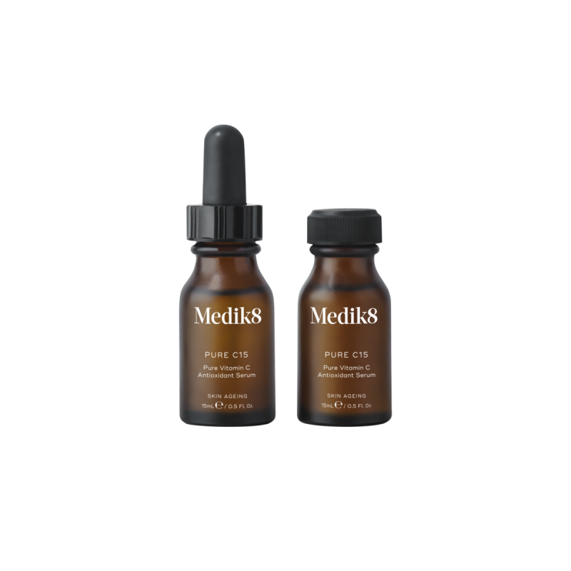 Сыворотка с чистым витамином С и аскорбиновой кислотой Medik8 Pure C15 2 x 15 ml