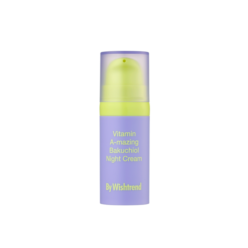 Нічний крем з ретинолом та бакучіолом BY WISHTREND Vitamin A-mazing Bakuchiol Night Cream 10 ml