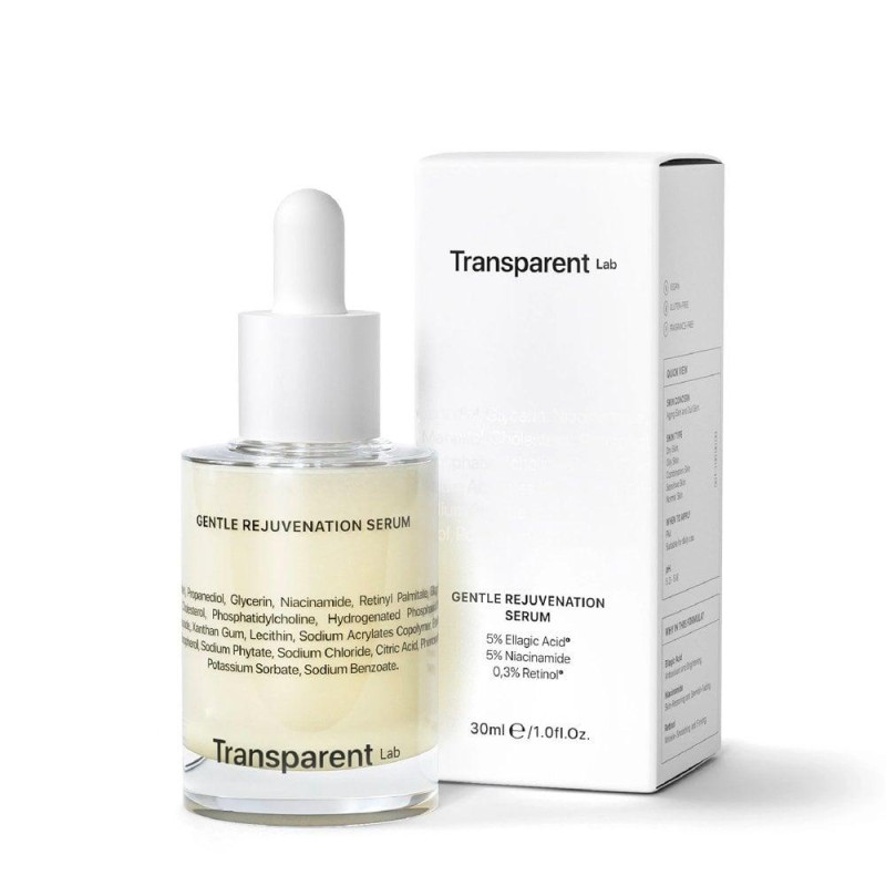 Освітлююча сироватка проти старіння TRANSPARENT-LAB GENTLE REJUVENATOIN SERUM 30 ml