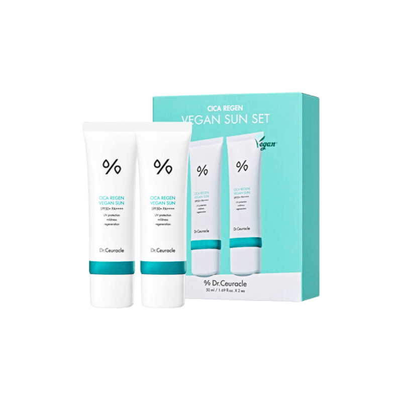 Набор солнцезащитных кремов с центелой Dr.Ceuracle Cica Regen Vegan Sun Set DUO