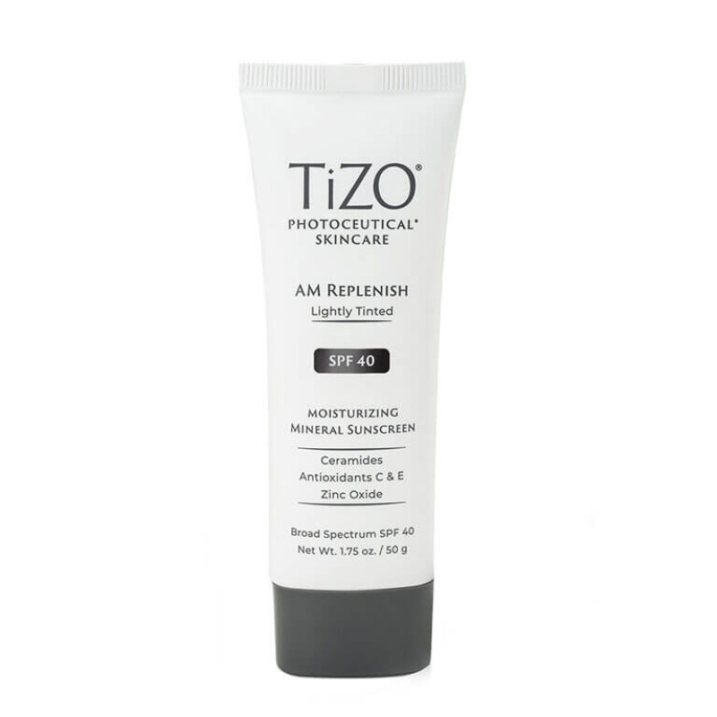 Дневной питательный крем с легким оттенком TIZO AM Replenish Lightly Tinted SPF 40, 50 ml