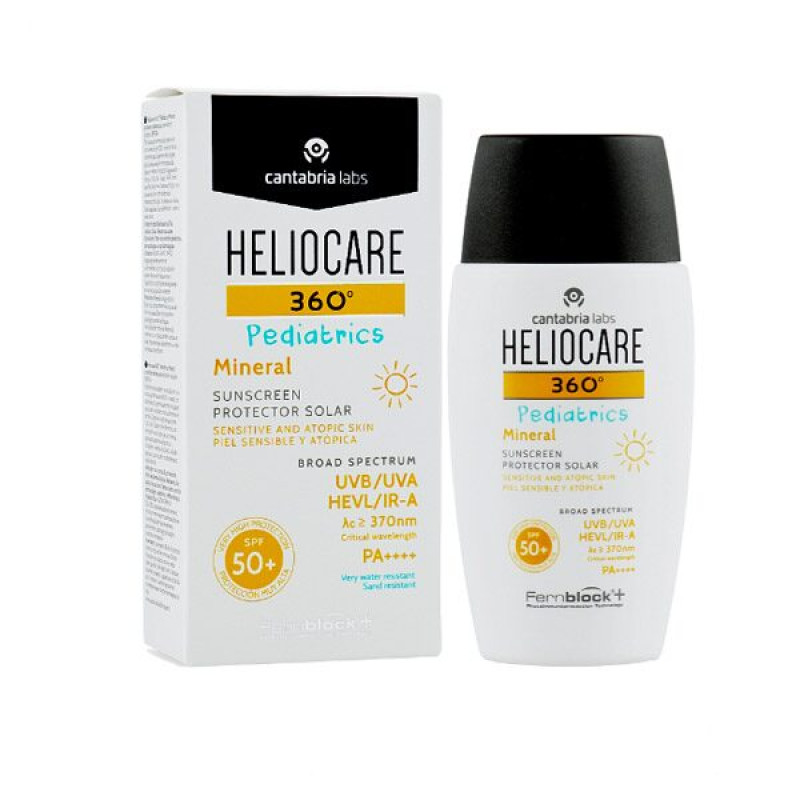 Детский минеральный солнцезащитный гель-крем SPF 50+ Cantabria Labs Heliocare 360º Pediatrics Mineral SPF 50+ 50 ml