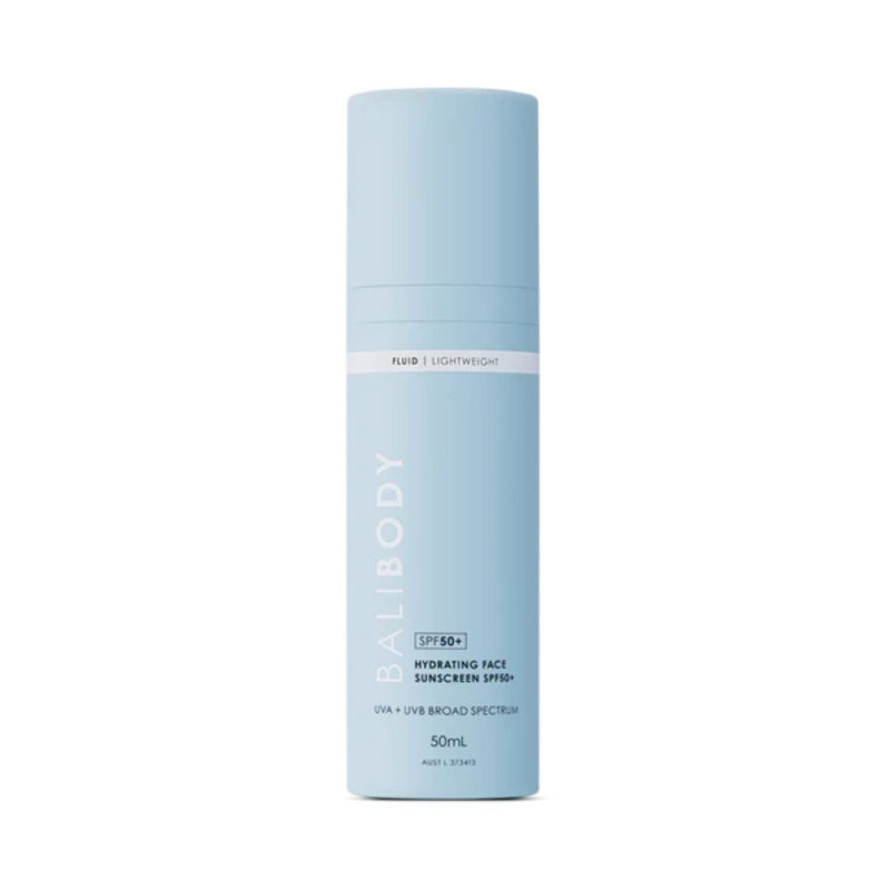 Увлажняющий солнцезащитный крем для лица SPF50+ BaliBody Hydrating Face Sunscreen SPF50+ 50 ml