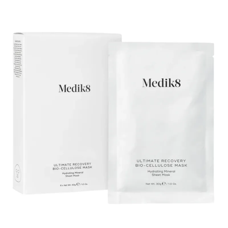 Відновлювальна біоцелюлозна маска з цинком Medik8 Ultimate Recovery Bio Cellulose Mask (6 штук)
