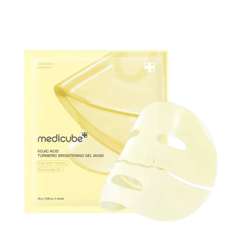 Осветительная гидрогелевая маска с койевой кислотой и куркумой Medicube Kojic Acid Turmeric Brightening Gel Mask, 28 g