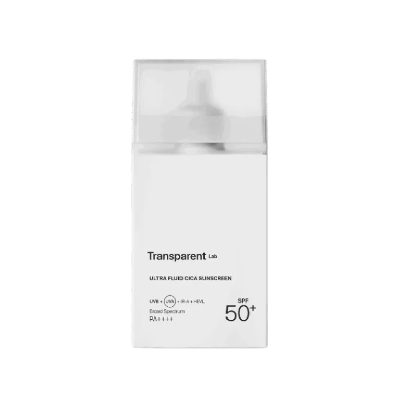 Солнцезащитный крем с цинтелой для контроля жирности кожи Transparent Lab – Oil-Control Ultra Fluid Cica Sunscreen SPF 50 100 ml