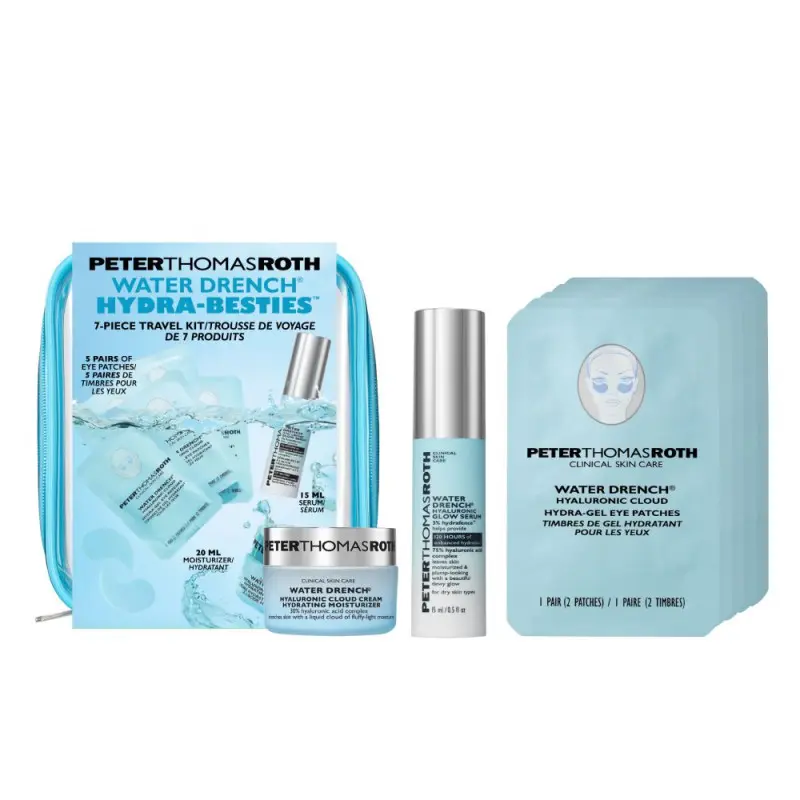 Набор для увлажнения в тревел формате Peter Thomas Roth Water Drench Hydra Besties 7-Piece Travel Kit