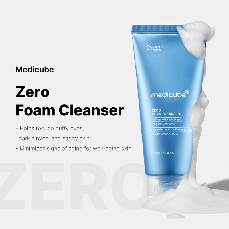 Пінка с екстрактом мелісси для глибокого очищення пор Medicube Zero Foam Cleanser 120 ml
