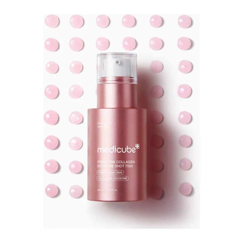 Регенерирующая сыворотка с полинуклеотидами, экзосомами и спекулами Medicube PDNR Pink Collagen Exosome Shot 7500 30 ml
