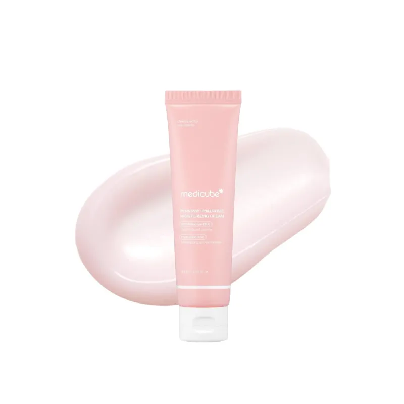 Зволожувальний крем з полінуклеотидами та гіалуроновою кислотою Medicube PDRN Pink Hyaluronic Moisturizing Cream 50 ml