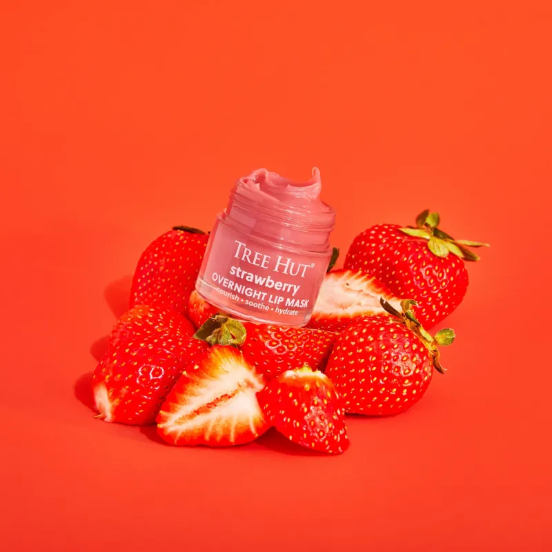 Нічна маска для губ Tree Hut Strawberry Overnight Lip Mask 17g