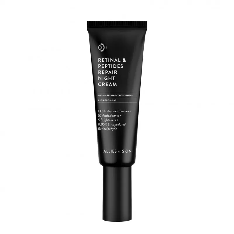 Нічний антивіковий крем з ретинолом Allies of Skin Retinal & Peptides Repair Night Cream 50 ml