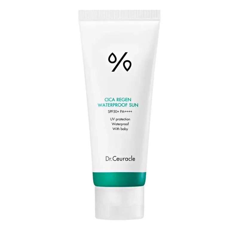 Водостойкий солнцезащитный крем с центелой азиатской Dr.Ceuracle Cica Regen Waterproof Sun SPF50+ PA++++ 100 ml