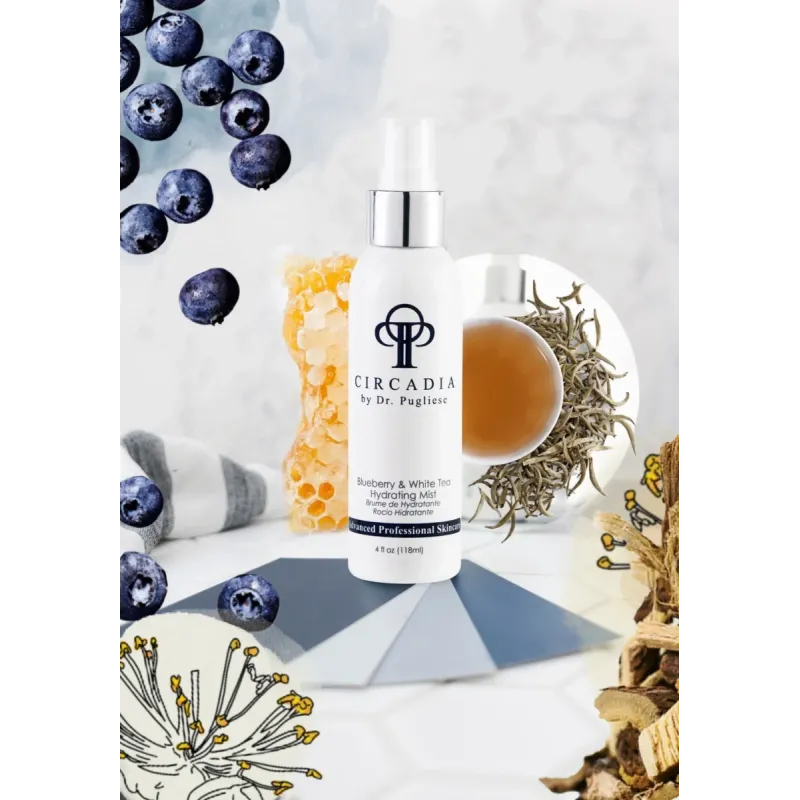 Антиоксидантный спрей-мост для лица Circadia Blueberry & White Tea Hydrating Mist 118 ml