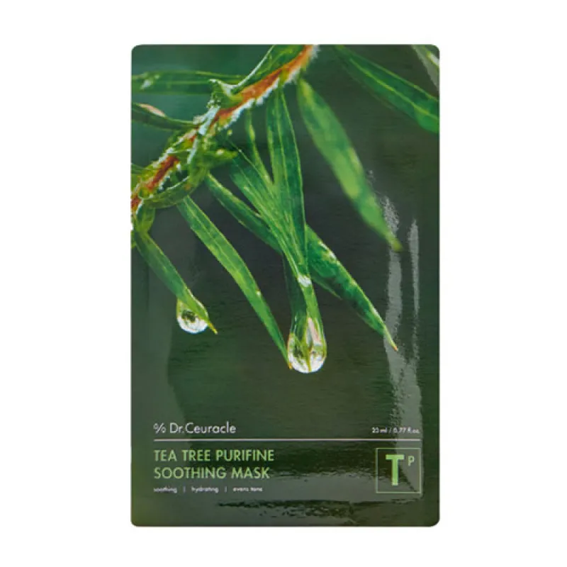 Заспокійлива маска з екстрактом чайного дерева Dr.Ceuracle Tea Tree Purifine Soothing Mask