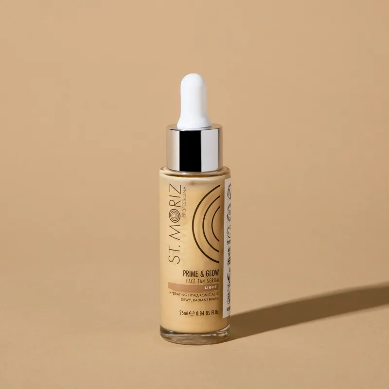 Сыворотка-автобронзат для лица с эффектом шимера St Moriz Professional Prime&Glow Serum 25 ml