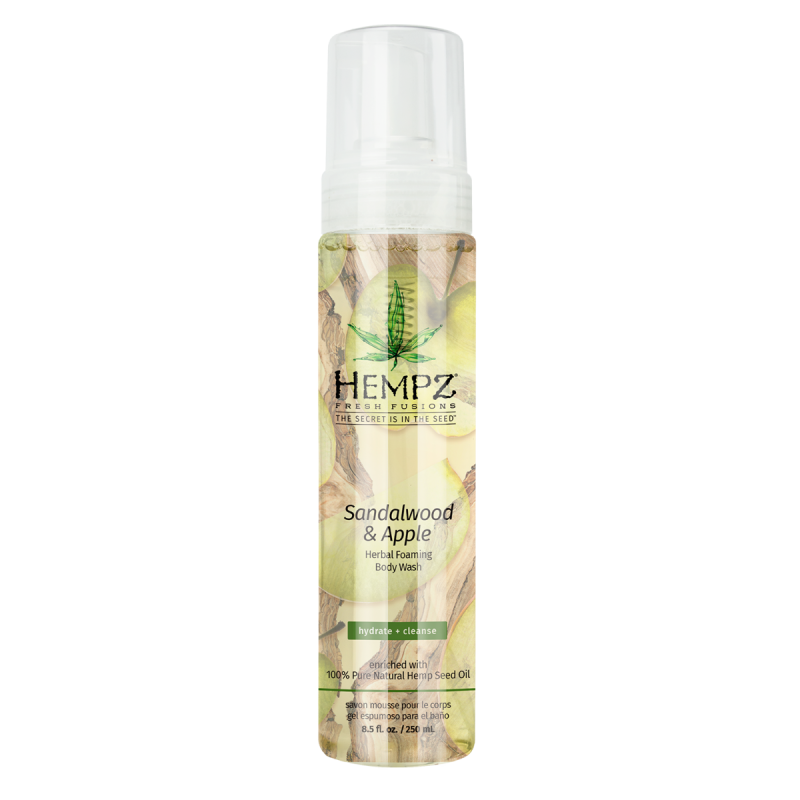 Зволожуючий гель-піна для душу "Сандал і Яблуко" Hempz Herbal Foaming Body Wash Sandalwood & Apple 250 ml