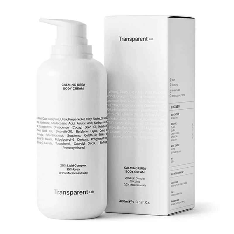Заспокійливий крем для тіла з сечовиною Transparent-Lab Calming Urea Body Cream 400 ml