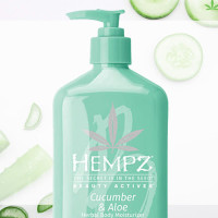 Молочко для тіла "Огірок, Алое, Цераміди + В3" Hempz Beauty Actives Cucumber & Aloe Moisturizer 500 мл