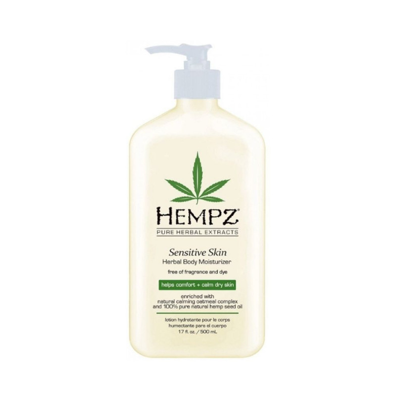 Рослинний зволожуючий лосьйон для чутливої шкіри тіла Hempz Sensitive Skin 500 ml