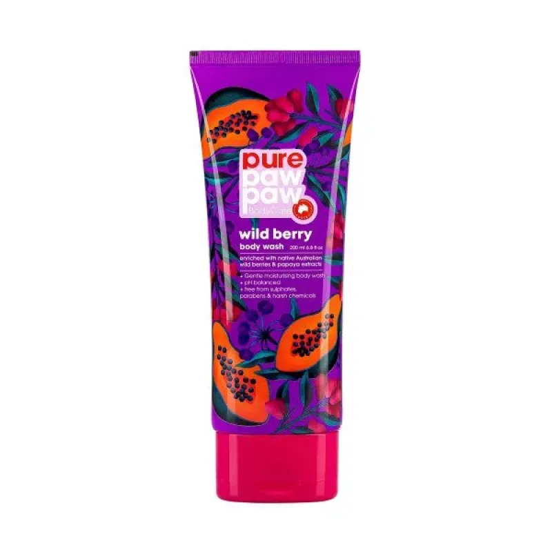 Гель для душа Pure Paw Paw Body Care Wild Berry Wash 200ml