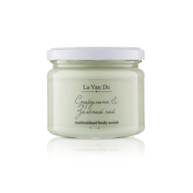 La Van De Скраб Спирулина & Зеленый чай Antioxidant body scrub 430 г