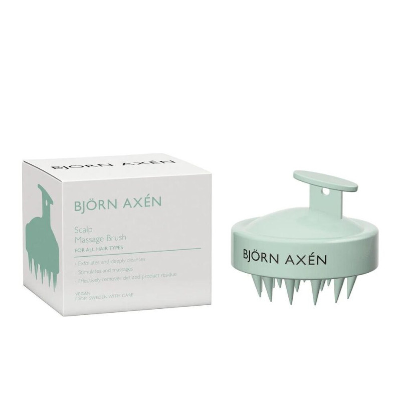 Массажная щетка с удобной ручкой и мягкими силиконовыми шипами BJORN AXEN Scalp Massage Brush