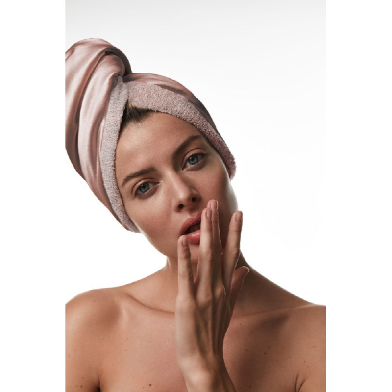 Полотенце-тюрбан бежевый MON MOU Soft Silk Turban Beige