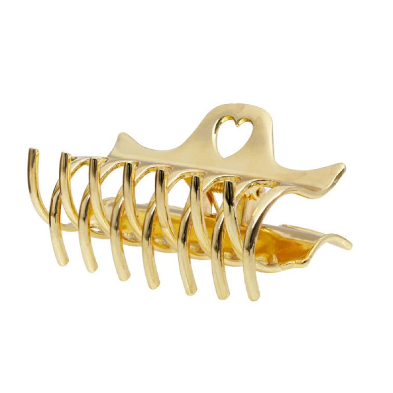 Металлический краб для волос золотой Emi Jay Heartbreaker Clip In Gold Tiara