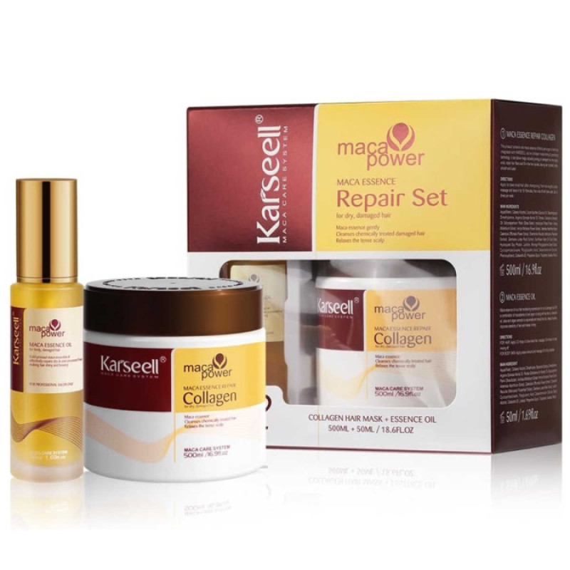 Восстанавливающий набор с эссенцией Маки Karseell Maca Essence Repair Set