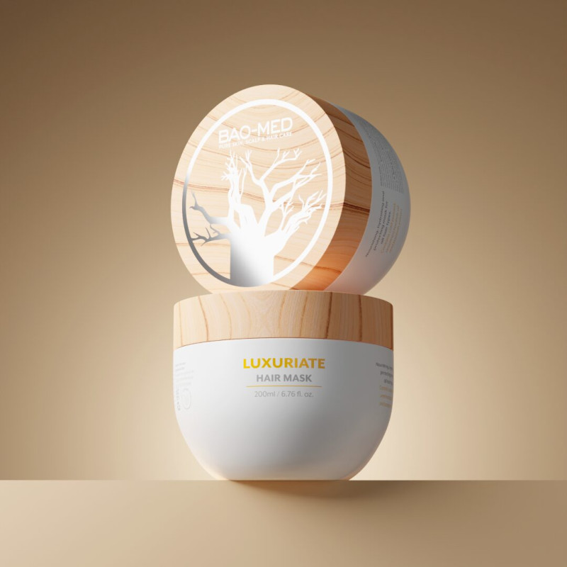 Питательная маска с экстрактом и маслом баобаба Bao-Med Luxuriate Hair Mask 200 ml