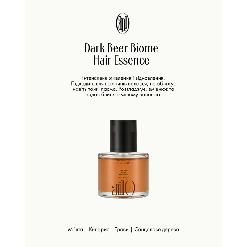 Эссенция для волос ANILLO Dark Beer Biome Hair Essence 50 ml