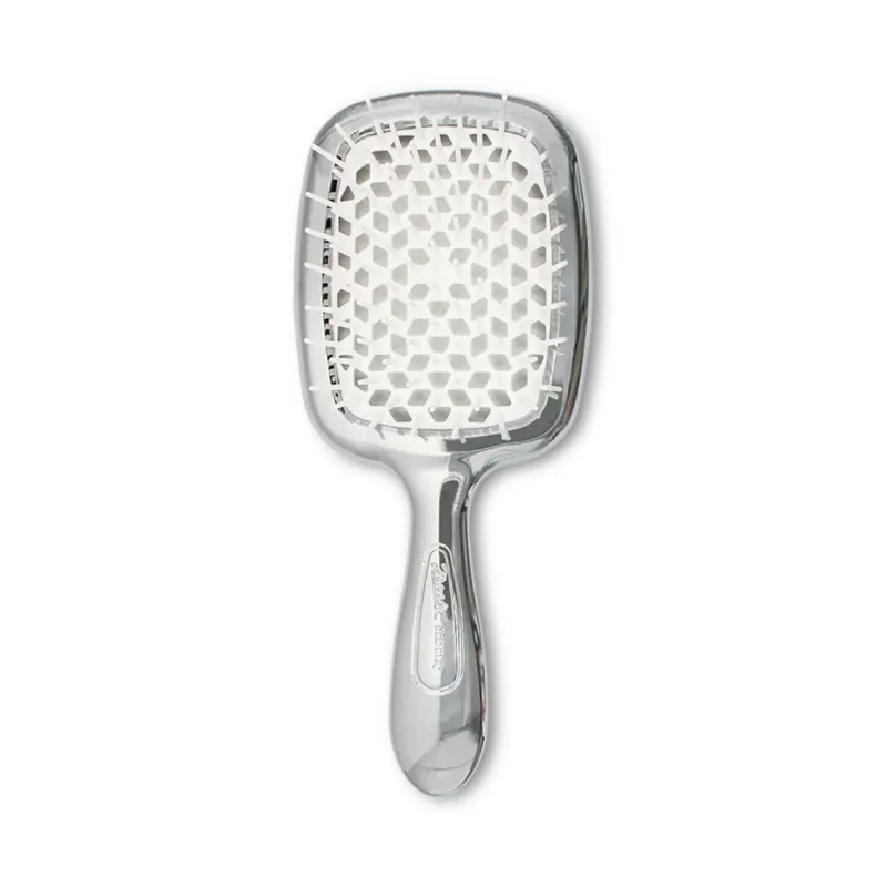 Щітка для волосся Janeke Superbrush Срібло з білим