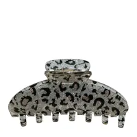 Большой краб для волос Emi Jay Big Effing Clip In Snow Leopard