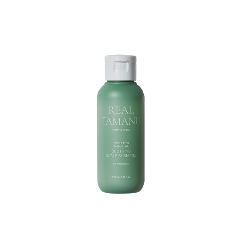 Успокаивающий шампунь с маслом тамана RATED GREEN Real Tamanu Cold Pressed Tamanu Oil Soothing Scalp Shampoo 100 ml