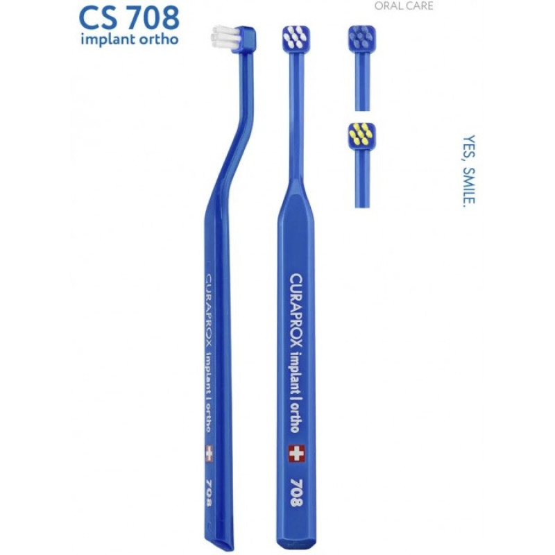 Монопучкова зубна щітка CURAPROX CS 708 IMPLANT | ORTHO